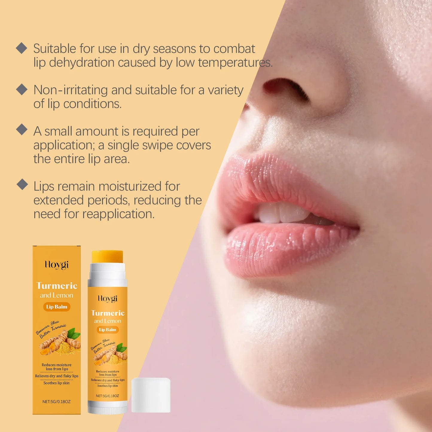3-in-1 Turmeric Lip Care Set – Balm, Scrub & Serum
