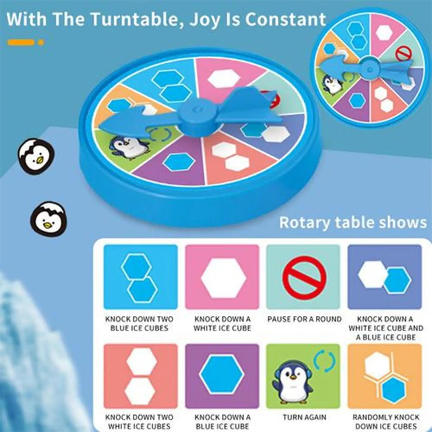 Penguin Ice Knocking Board Game – Family Interactive Toy