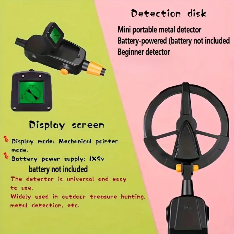 MD1008A Waterproof Metal Detector Handheld Gold Finder,Underground Treasure Tracker Portable Pointer for Coin Relic Hunting Peaceful Pleasures Health and Wellness