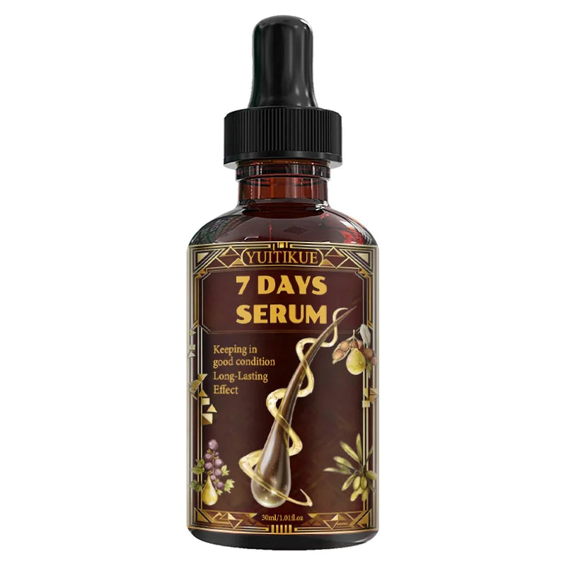 YUITIKUE 7 Days Hair Serum | Natural Plant Extracts Blend | For Long-Lasting Hair Condition & Gentle Daily Nourishment Care 30ml Peaceful Pleasures Health and Wellness 30ml