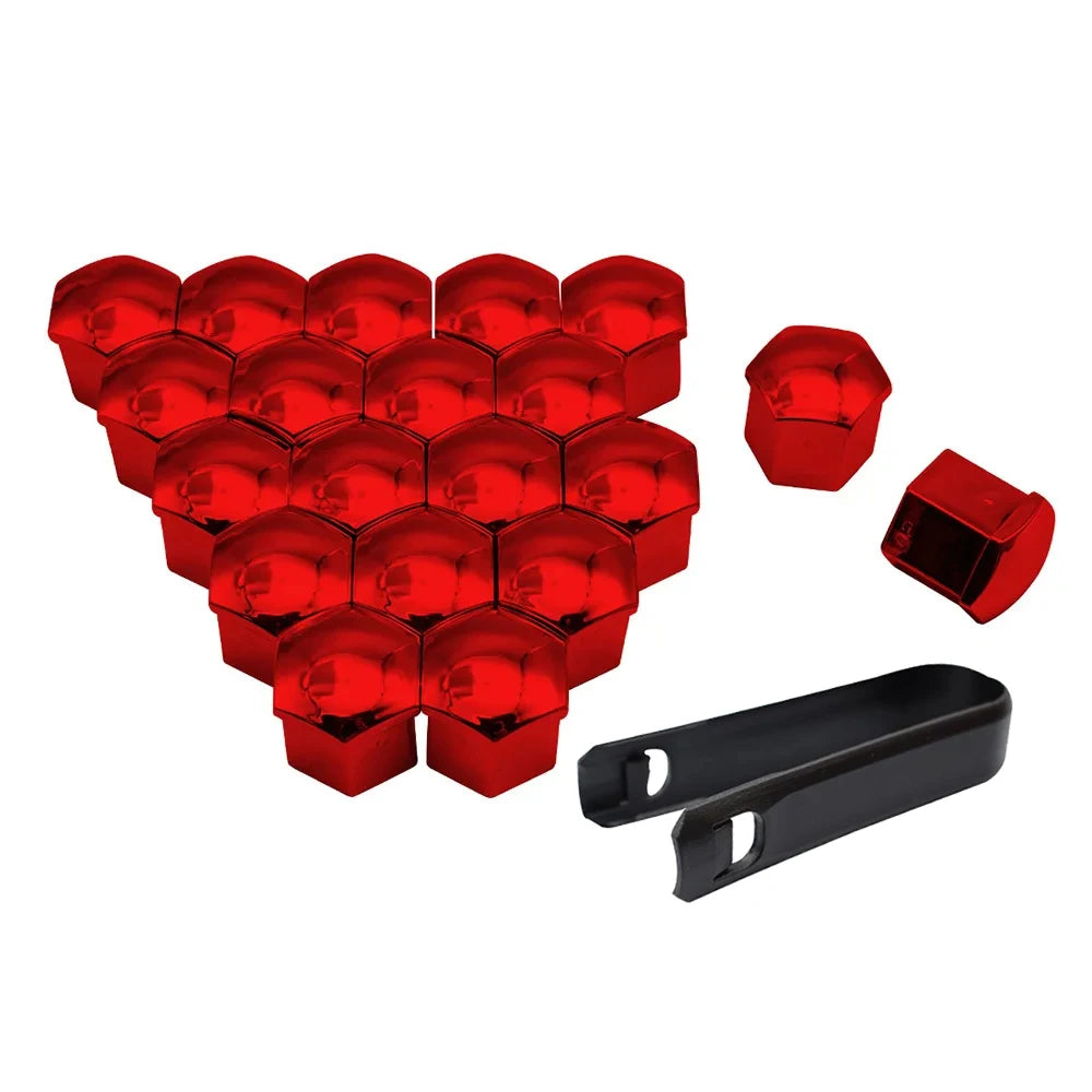 17/19/21mm Wheel Nut Caps – Rust-Proof Bolt Covers 20 Pack