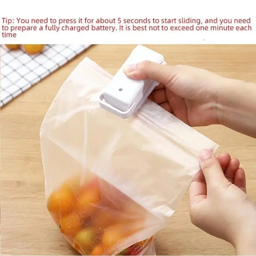 Mini Portable Heat Bag Sealer – Keep Food Fresh & Airtight