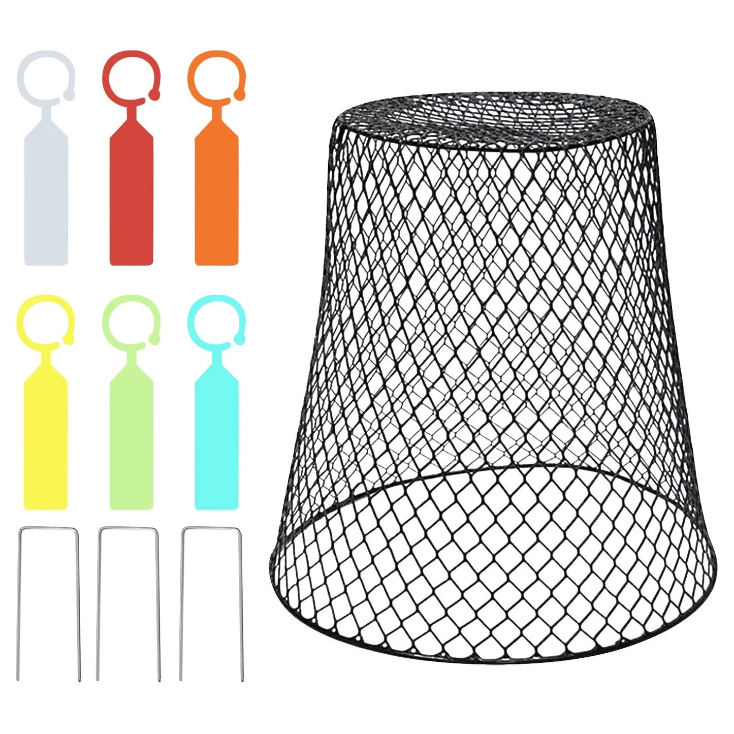 10-Pack Wire Plant Protection Cloches – Garden Pest Cages