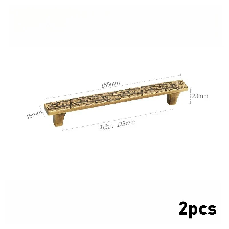 Brass Antique Gold Cabinet Handle | Retro Drawer Pull