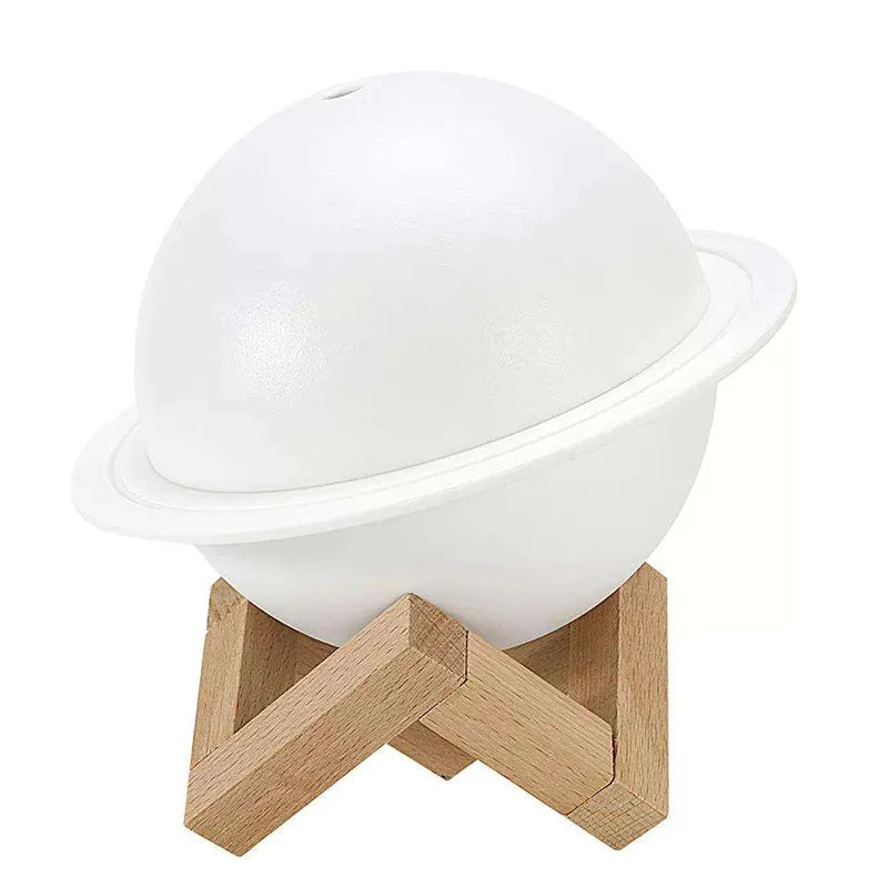 Lunar 200Ml Cool Mist Humidifiers Aroma Oil Diffuser Mini 3D Moon Lamp Ultrasonic Home Room Air Humidifier Moon Humidifier Peaceful Pleasures Health and Wellness