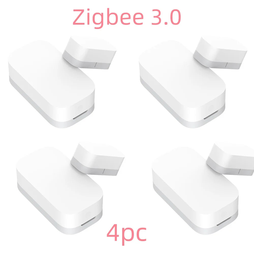 Aqara E1 Door Window Sensor Zigbee 3.0 Smart Mini Door Sensors Wireless Connection Work With Xiaomi Mi Home APP HomeKit Peaceful Pleasures Health and Wellness 4 pcs E1 Door Sensor