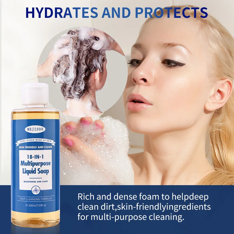 18-in-1 Multipurpose Liquid Soap 200ml – Hair, Body & Pet