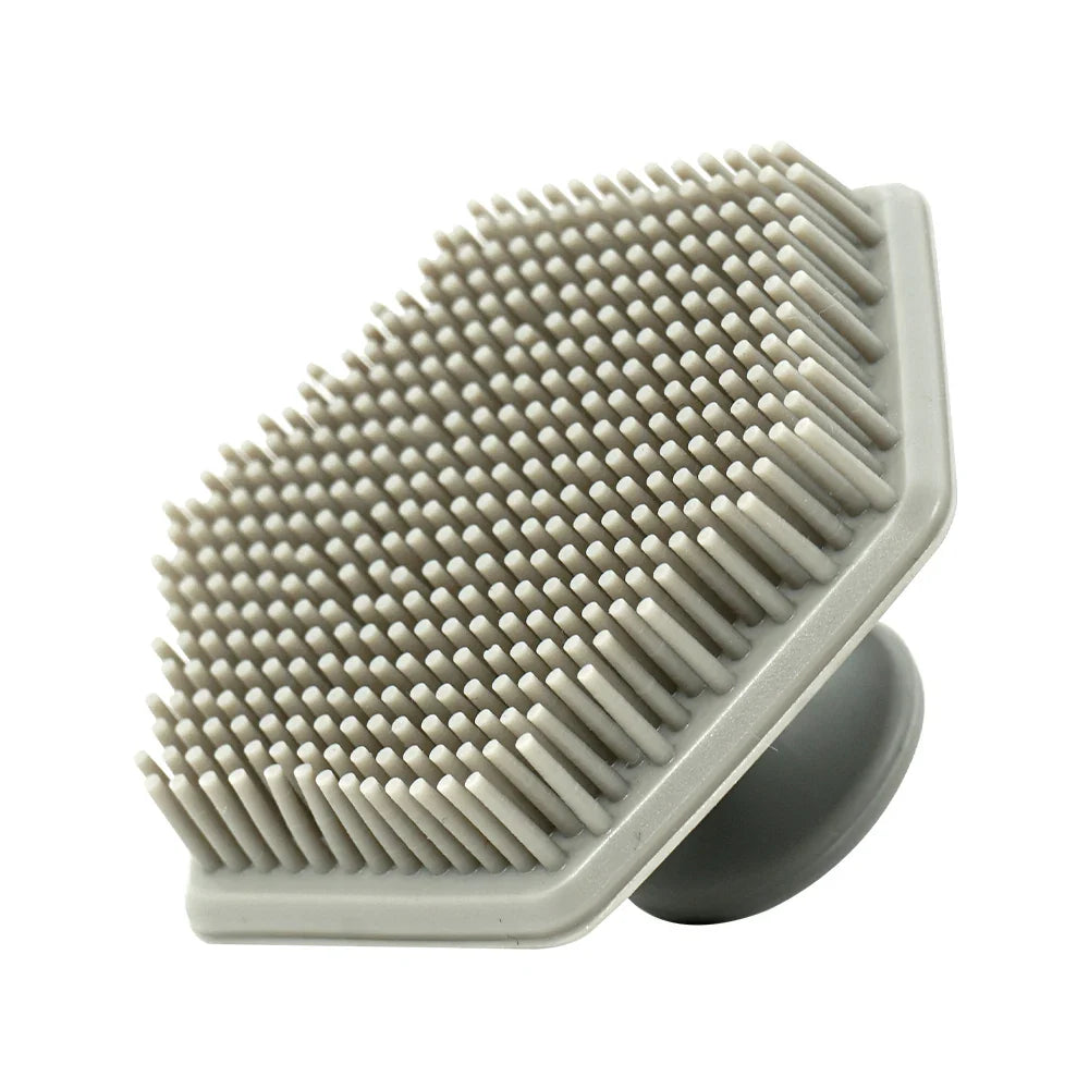 Silicone Exfoliating Body Scrubber Brush | No-Slip Handle