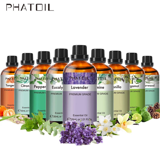 PHATOIL Pure Essential Oils 30ml | Aromatherapy Diffuser Set Aromatherapy Essential Oil Oasis Select