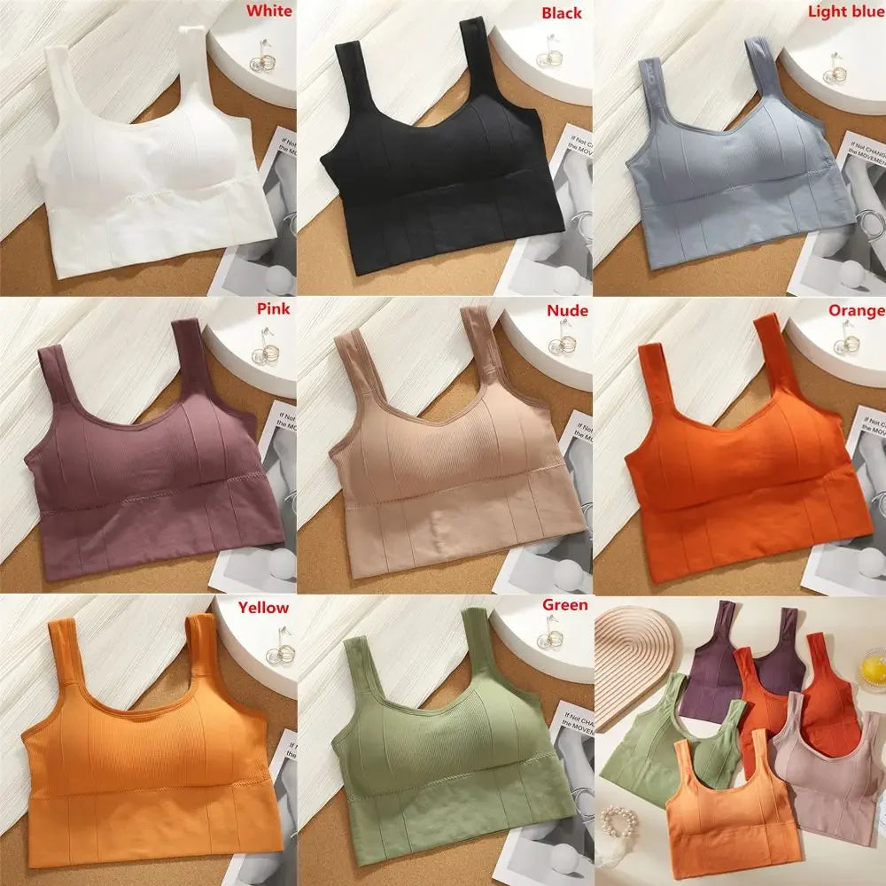 Women's Wireless Padded Sports Bra – Seamless Breathable Gym Vest Women's Sports Bra Peaceful Pleasures Health and Wellness
