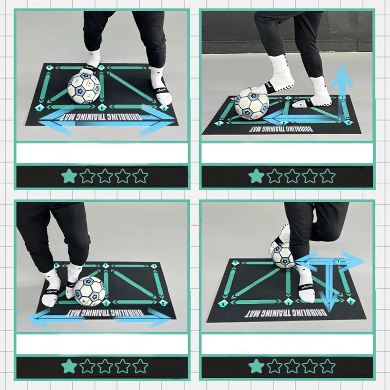 60x90cm foldable carpet dribbling football training mat children's football indoor equipment durable and anti-slip Peaceful Pleasures Health and Wellness