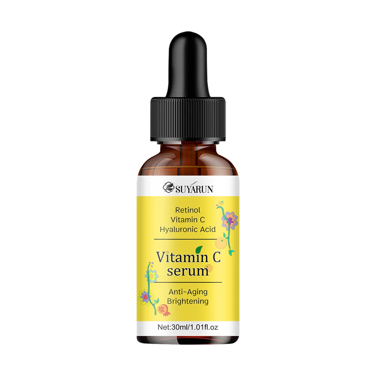 SUYARUN Organic Vitamin C Serum - Anti Aging, Brightening Face Treatment, Rejuvenating & Dark Spot Corrector, 30ml/60ml. Peaceful Pleasures Health and Wellness 30ml