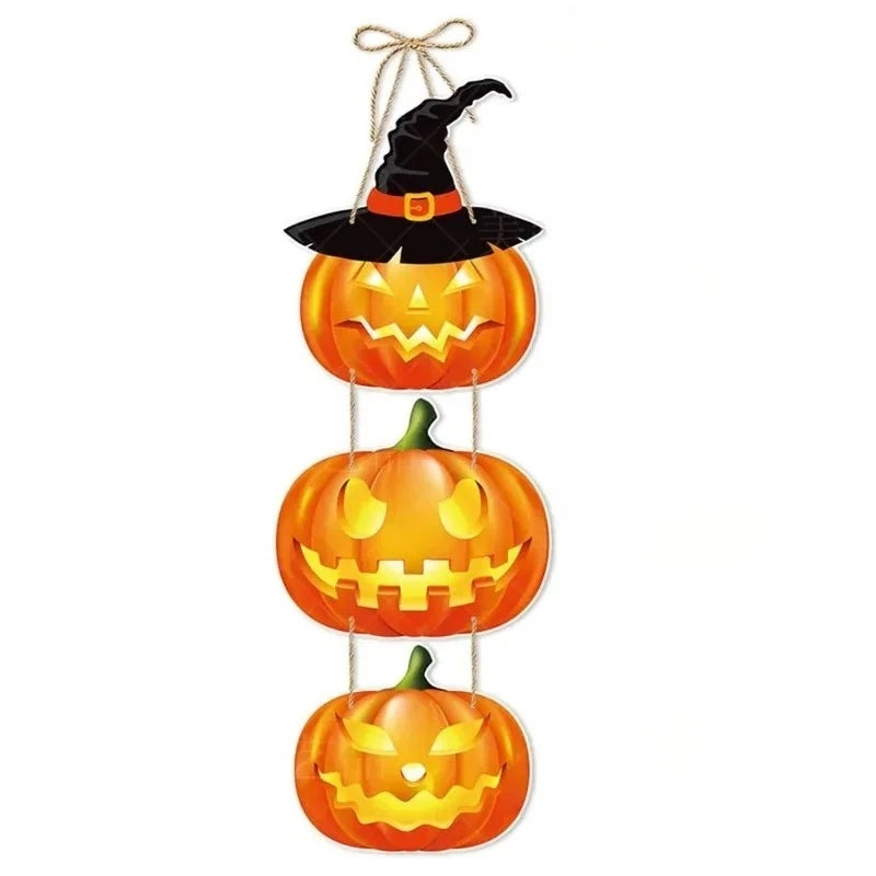 Halloween Pumpkin Bat Ghost Door Hanger Party Decoration