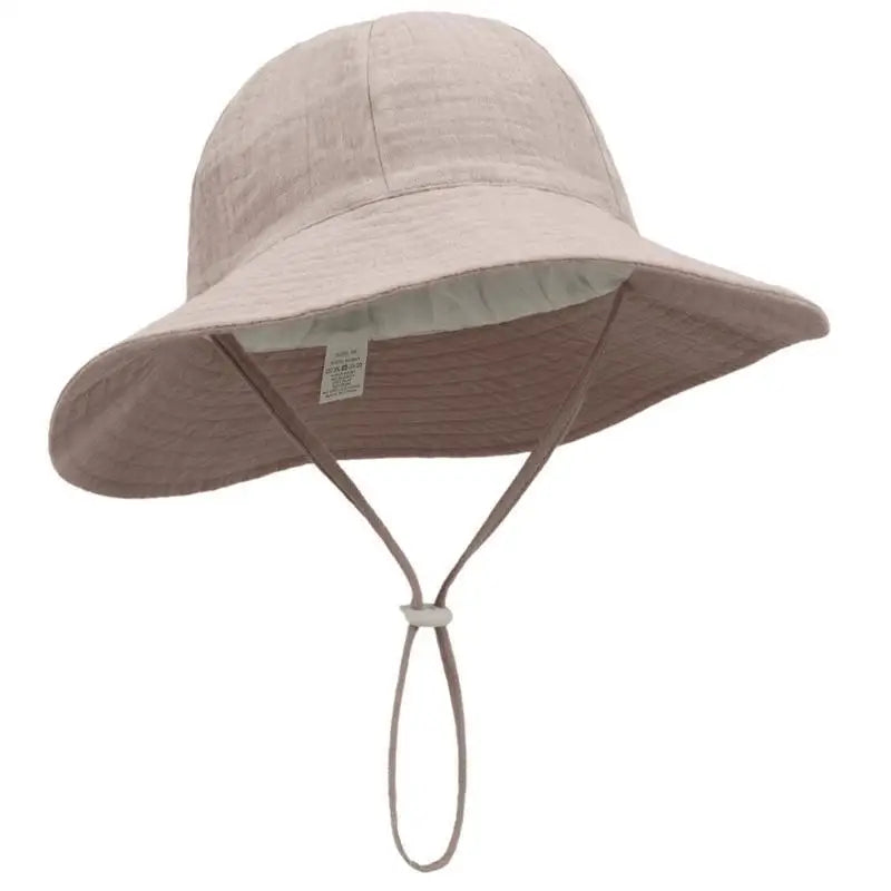 Baby Cotton Bucket Sun Hat UPF50+ | Infant Boys & Girls 6-12M