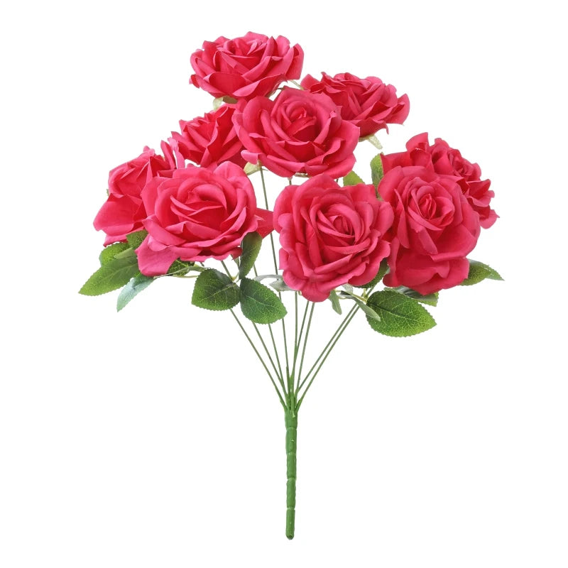 Silk Peony Artificial Flower Bouquet for Wedding & Home Decor