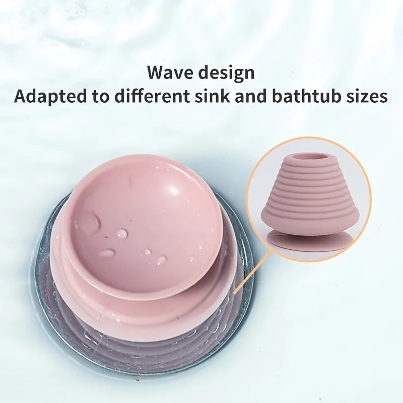 Universal Silicone Bathtub Stopper – Anti-Clog Sink Drain Plug