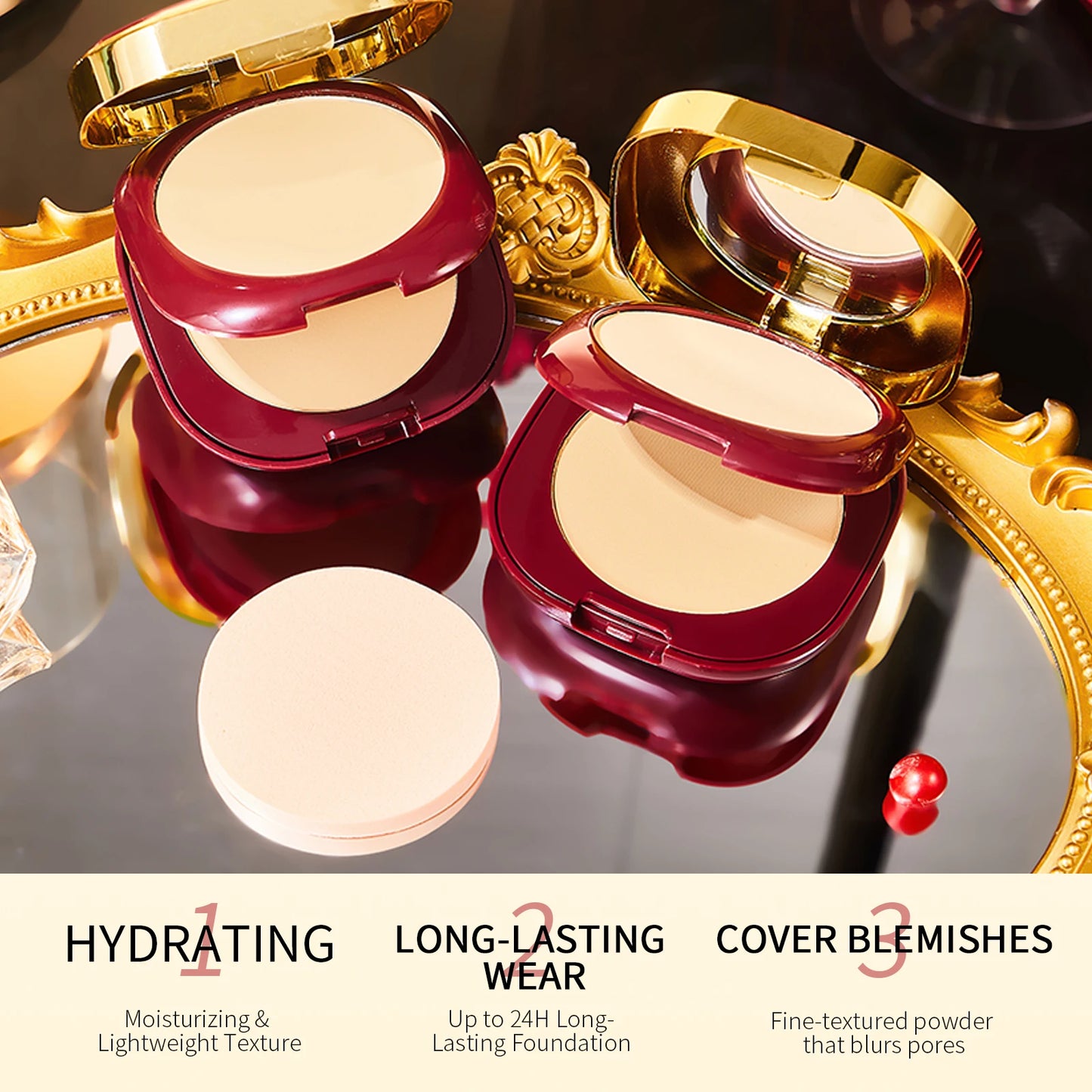 Long Lasting Waterproof Concealer Setting Powder Peaceful Pleasures Health and Wellness