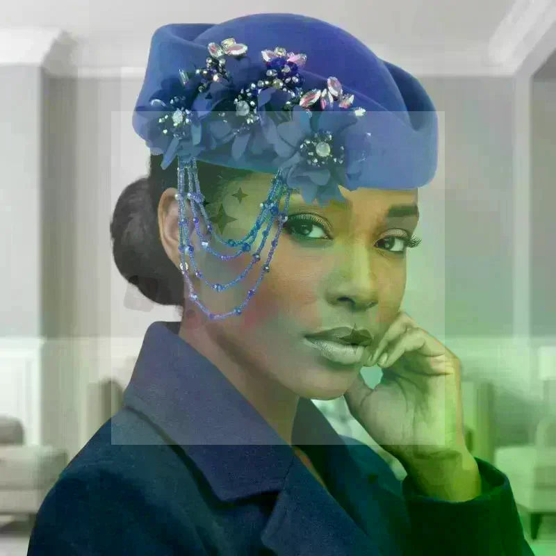 Women's British Retro Beret | 3D Floral Vintage Hat