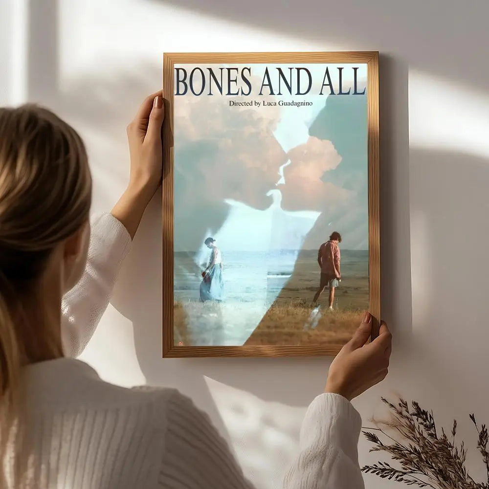Movie B-Bones and All Poster HD Self Adhesive Waterproof Wall Art Ideal for Home Office Dorm Bedroom Great Gift Peaceful Pleasures Health and Wellness White5 15X20cmNoframe