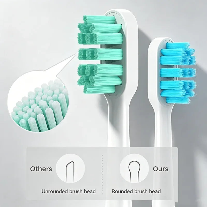 8-Pack Brush Heads for Xiaomi MIJIA T300/T500 Electric Toothbrush Toothbrush Replacement Heads Peaceful Pleasures Health and Wellness