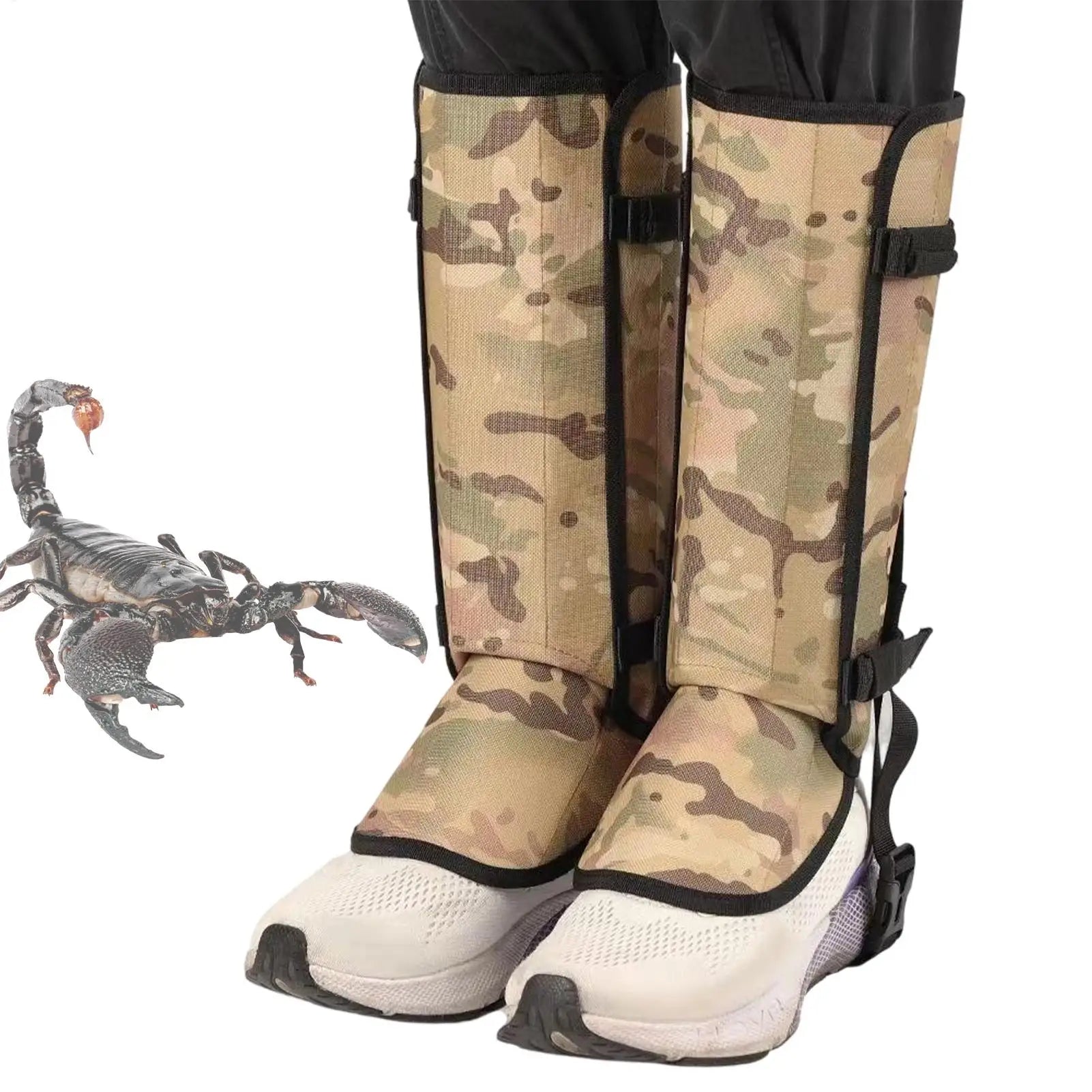 Adjustable Strap Snake Gaiters Anti Snake Bite Leg Protection Guards for Men Women Hikers Farmers Campers Fishermen Gardeners Peaceful Pleasures Health and Wellness
