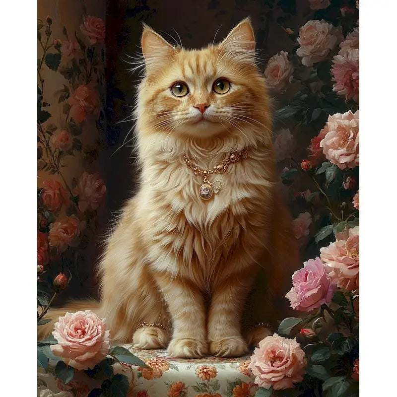 Paint by Number Kit for Adults – Flower & Animal Canvas 60×75cm