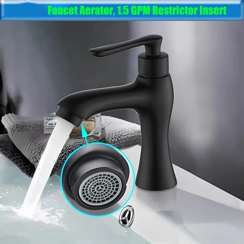 2-Pack Water-Saving Faucet Aerator Chrome Tap Filter Nozzle