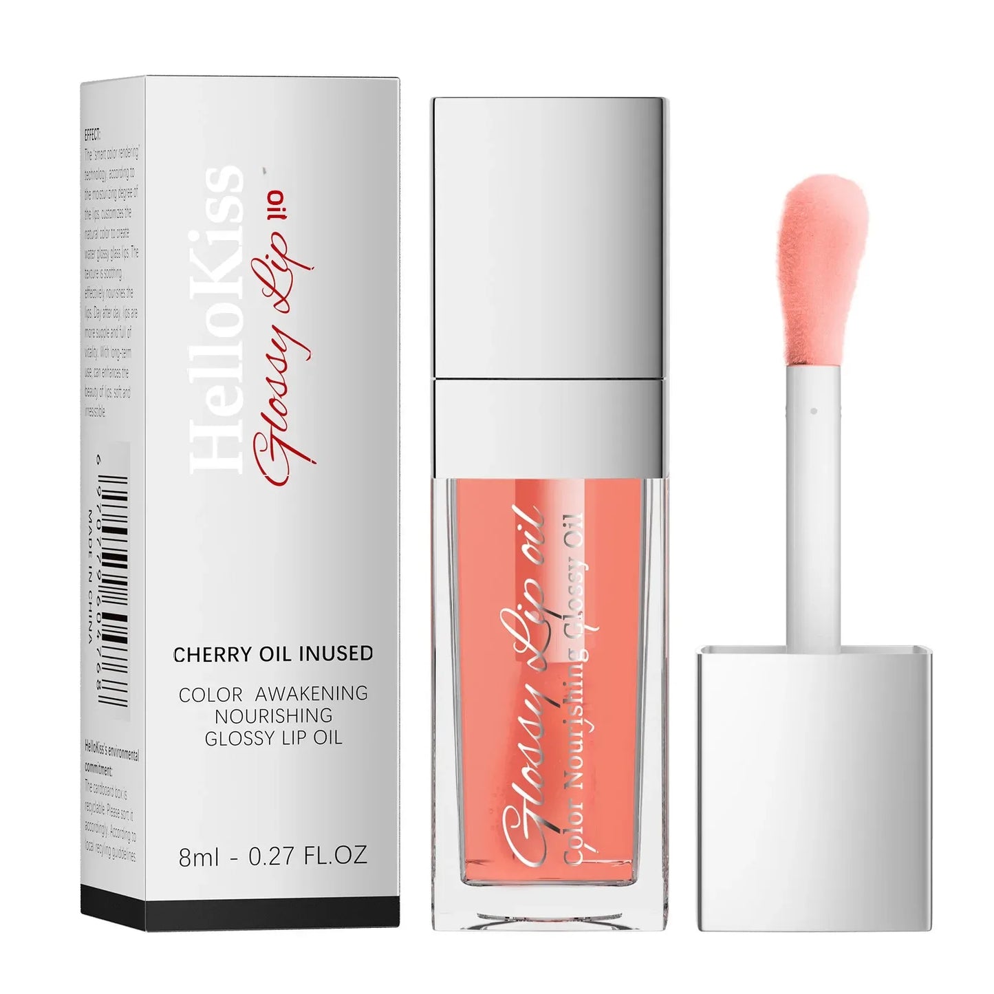 Hello Kiss Lip Glow Oil – Vitamin E, Shea Butter, Cherry Seed