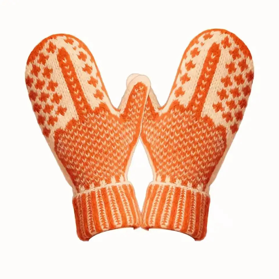Funny Nordic Knit Mittens – Naughty List Hidden Secret Gloves