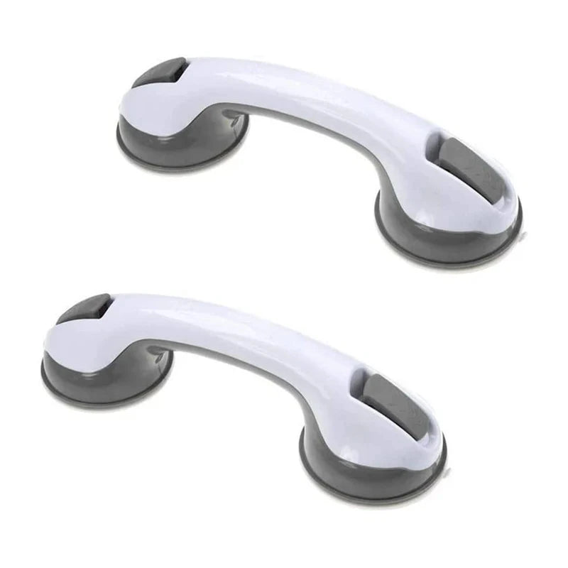 No-Drill Suction Cup Grab Bar | Bathroom Safety Handle 1–2 Pack