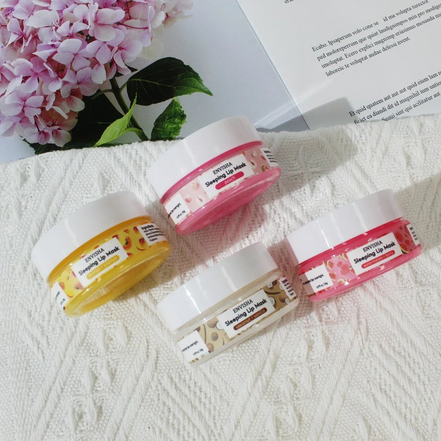 ENVISHA Coconut Lip Sleep Mask – Overnight Moisturizing & Line-Fading 20g