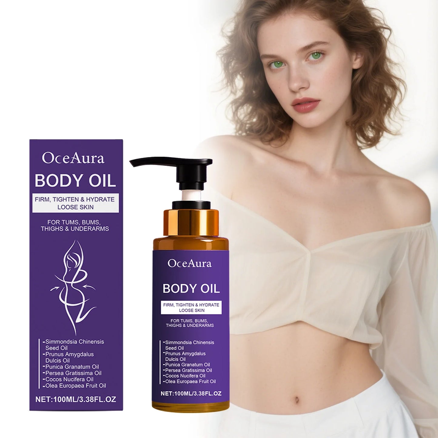 OceAura Luxury Dry Body Oil – Deep Moisturizing & Nourishing