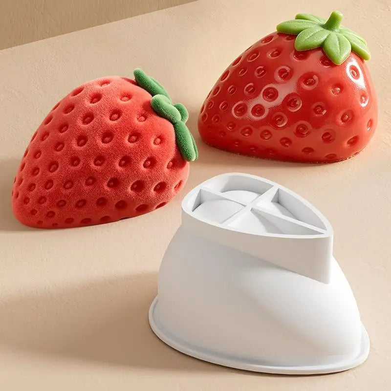 3D Strawberry Silicone Mold – Chocolate, Candy, Soap & Candle