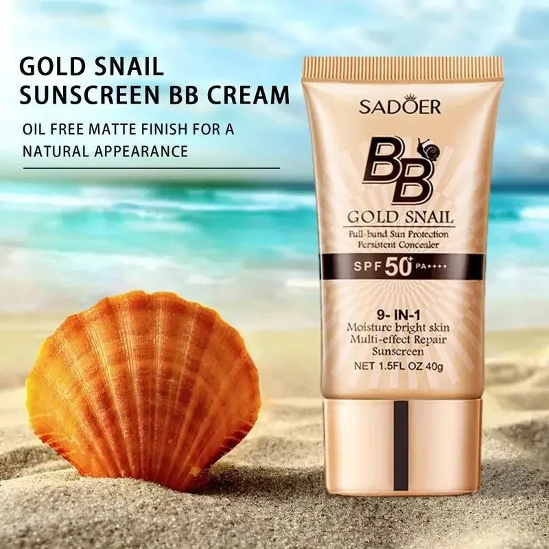 SPF 50+ Gold Snail BB Cream – Tinted Moisturizer & Concealer