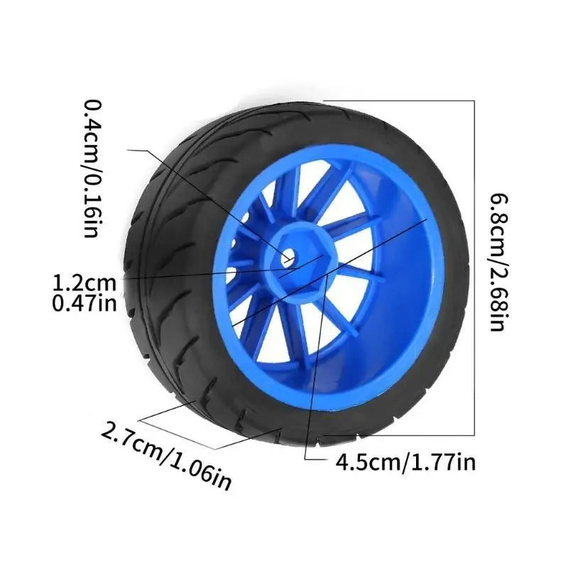 RC Beadlock Wheel Tires 1/10 Scale Crawler 4PCS Rubber Set