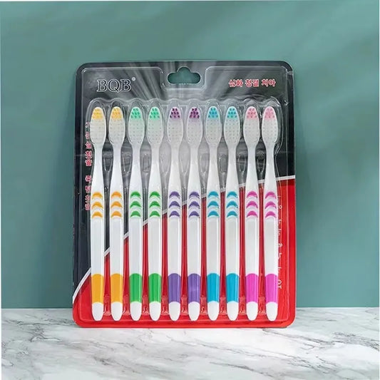 10pcs Double Ultra Soft Toothbrush, Bamboo Charcoal NanoToothbrushes, Dental Personal Teeth Brush Support Adult Toothbrush Peaceful Pleasures Health and Wellness