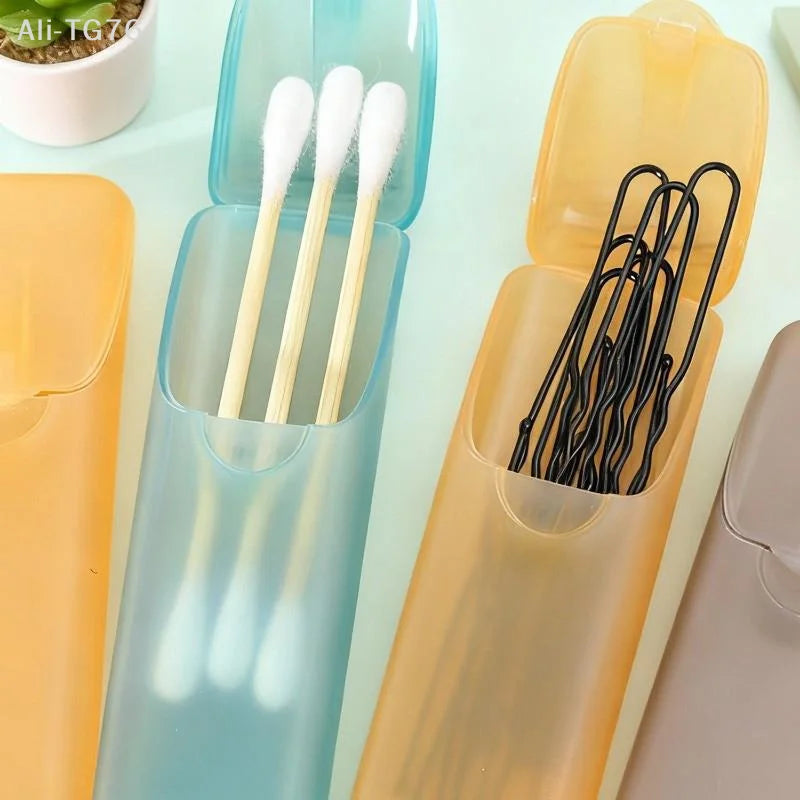 Mini Capsule Travel Organizer Box | Pill, Floss & Swab Storage