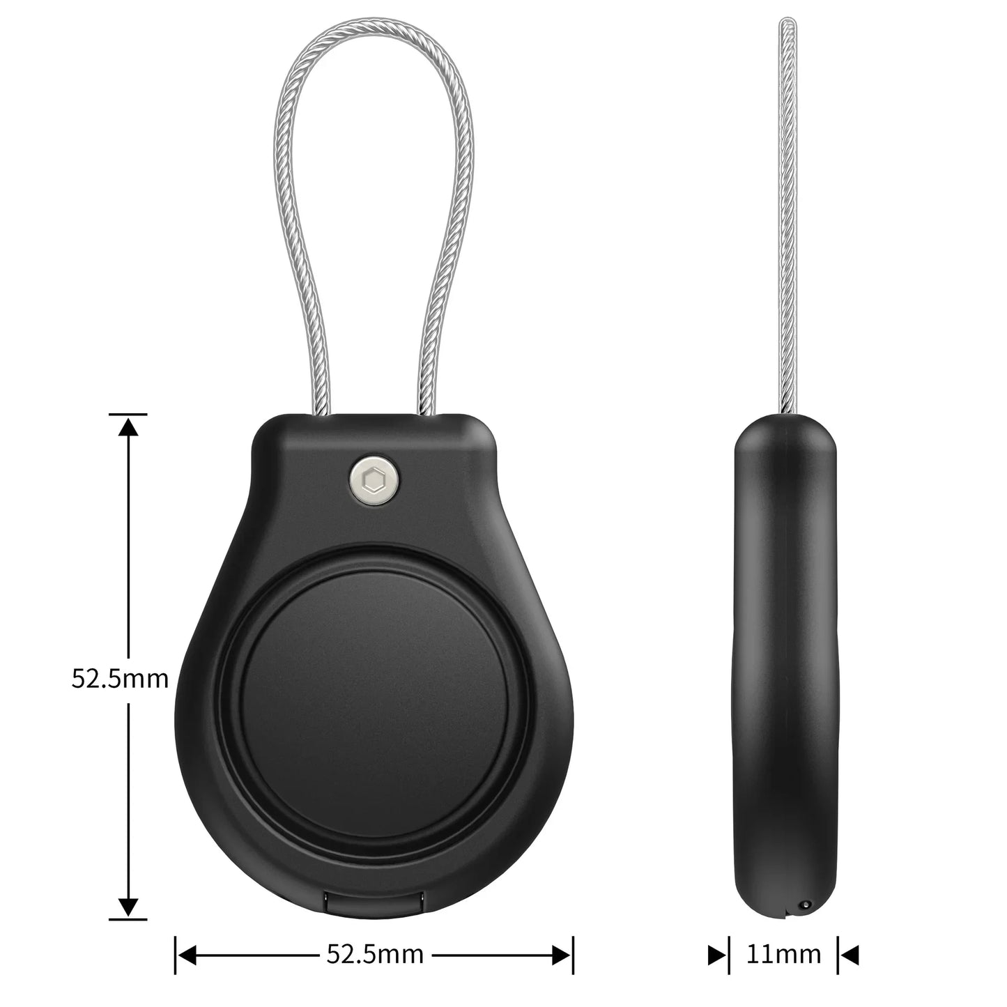 Waterproof Cover for Apple AirTag Keychain Holder with Wire Cable Anti-Lost Tracker Accessories for Luggage Backpack Airtag Case Peaceful Pleasures Health and Wellness