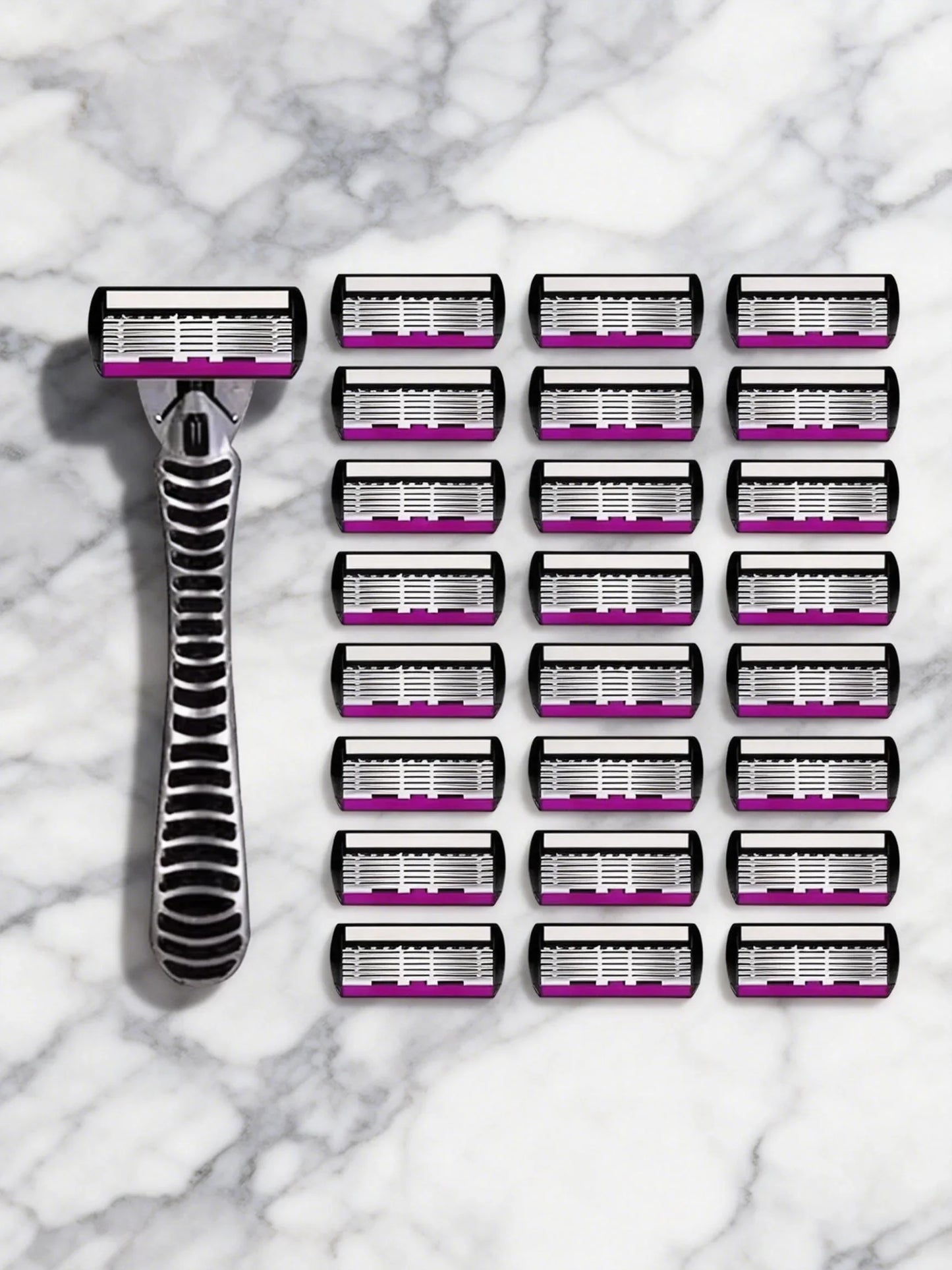 6-Layer German Steel Men's Razor Cartridges – Mach Compatible