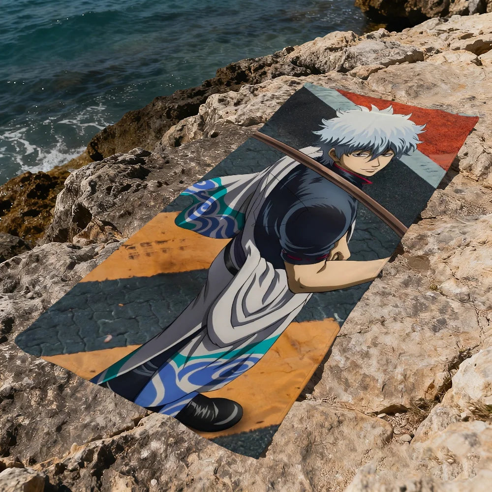 Gintama Anime Beach Towel – Quick Dry, Soft, Multi-Size