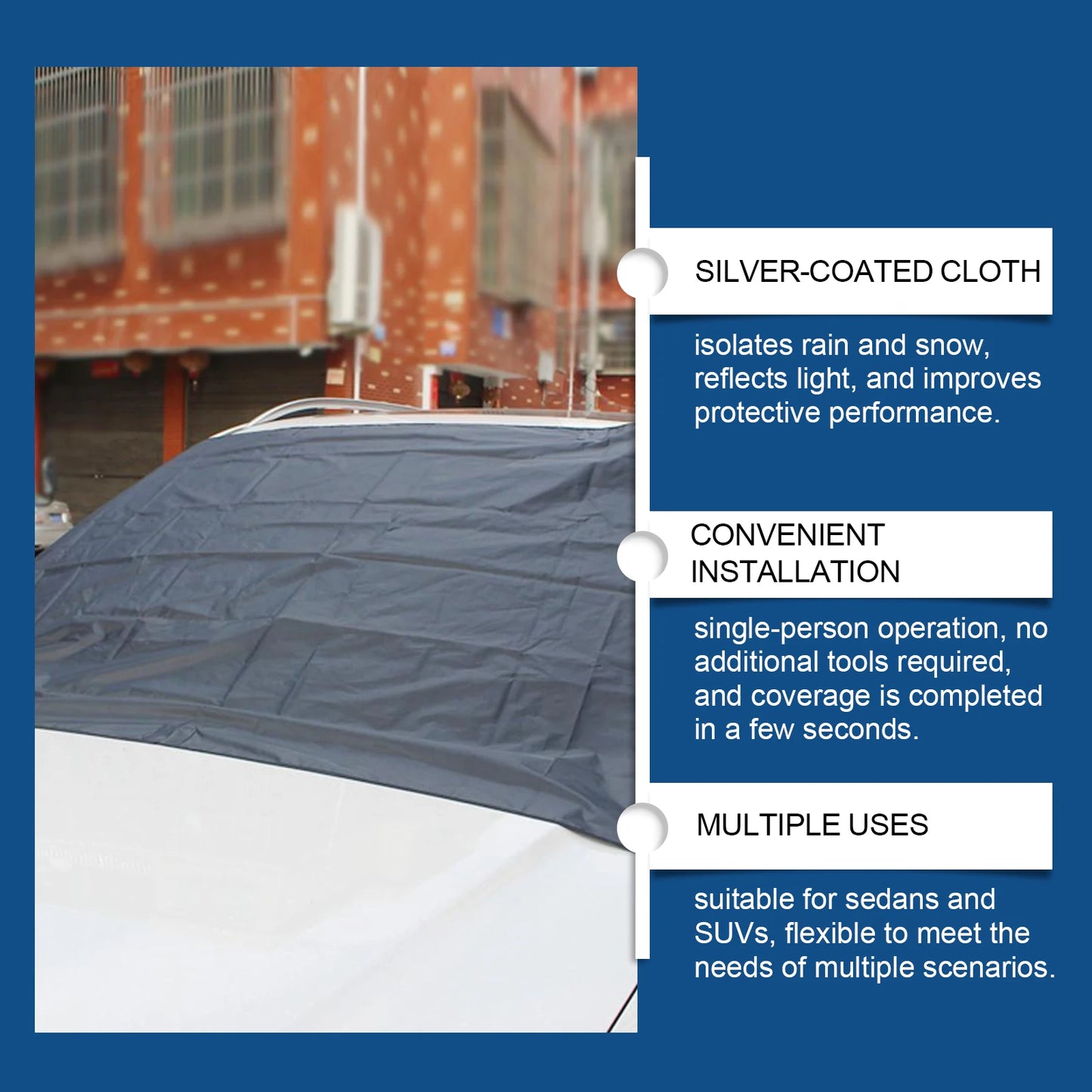 Car Windshield Snow Cover – Universal Anti-Ice Frost Protector