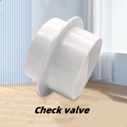 Round Pipe Check Valve – Air Duct Draft Blocker for Exhaust Fans Air Duct Check Valve Oasis Select