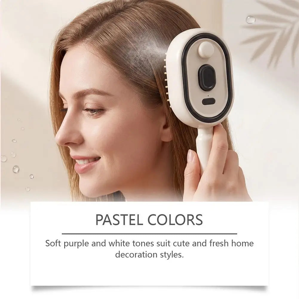 Electric Scalp Massager Comb – Spray, Vibration & Oil Mist