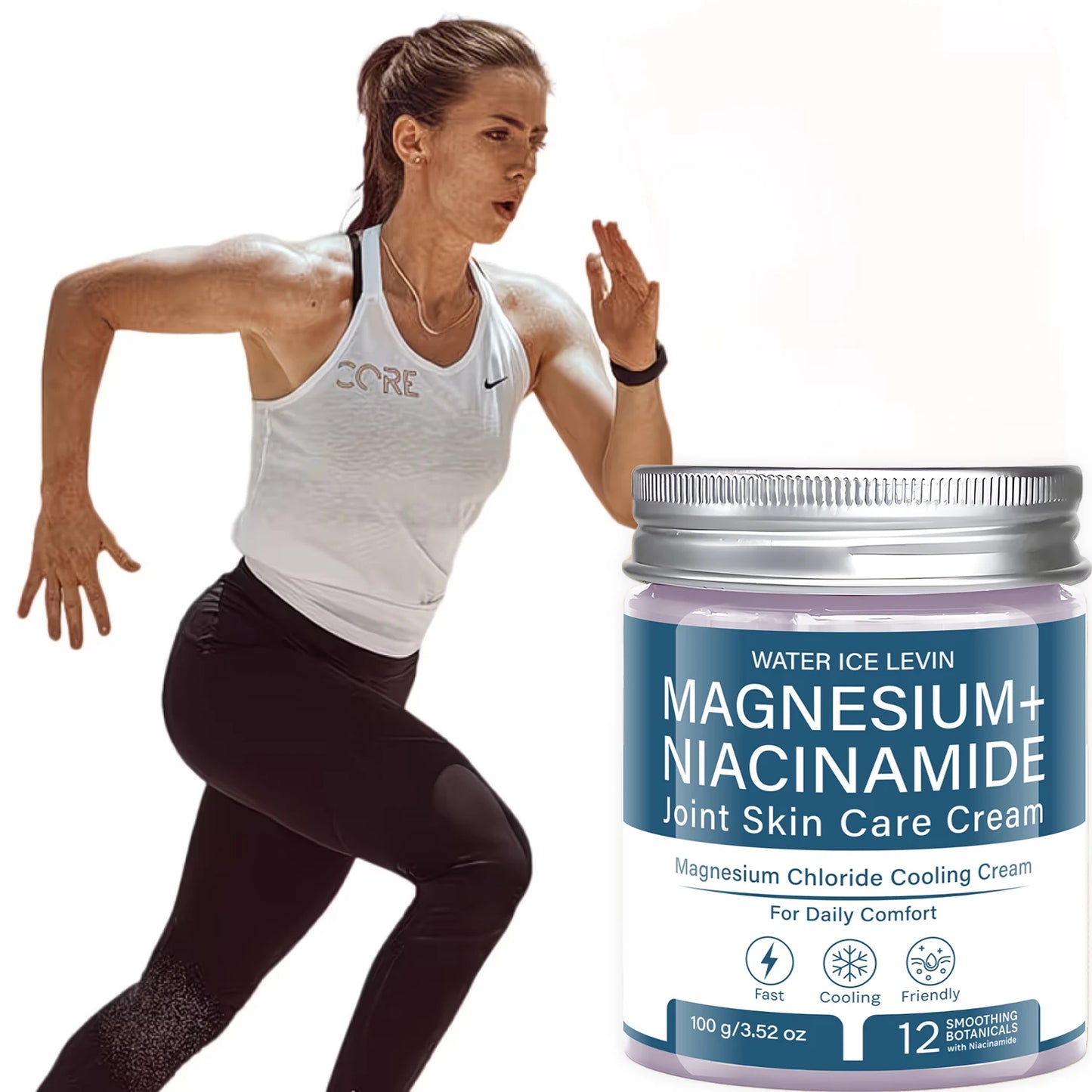 Magnesium Chloride Cooling Cream | Niacinamide & Bee Venom Cooling Body Cream Peaceful Pleasures Health and Wellness
