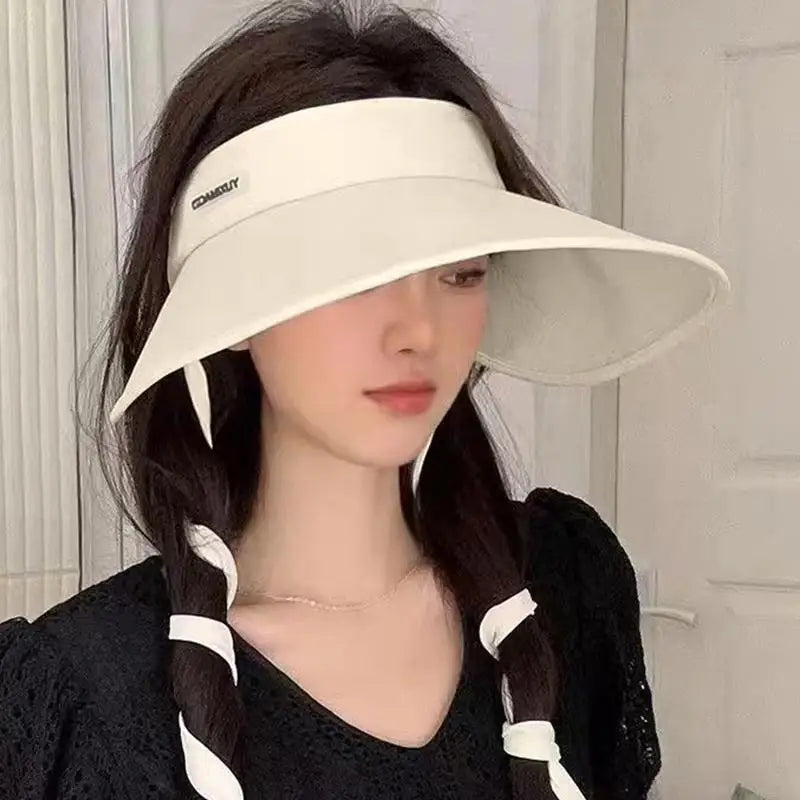 Women's Wide Brim Foldable Sun Hat – UV Protection Beach Cap