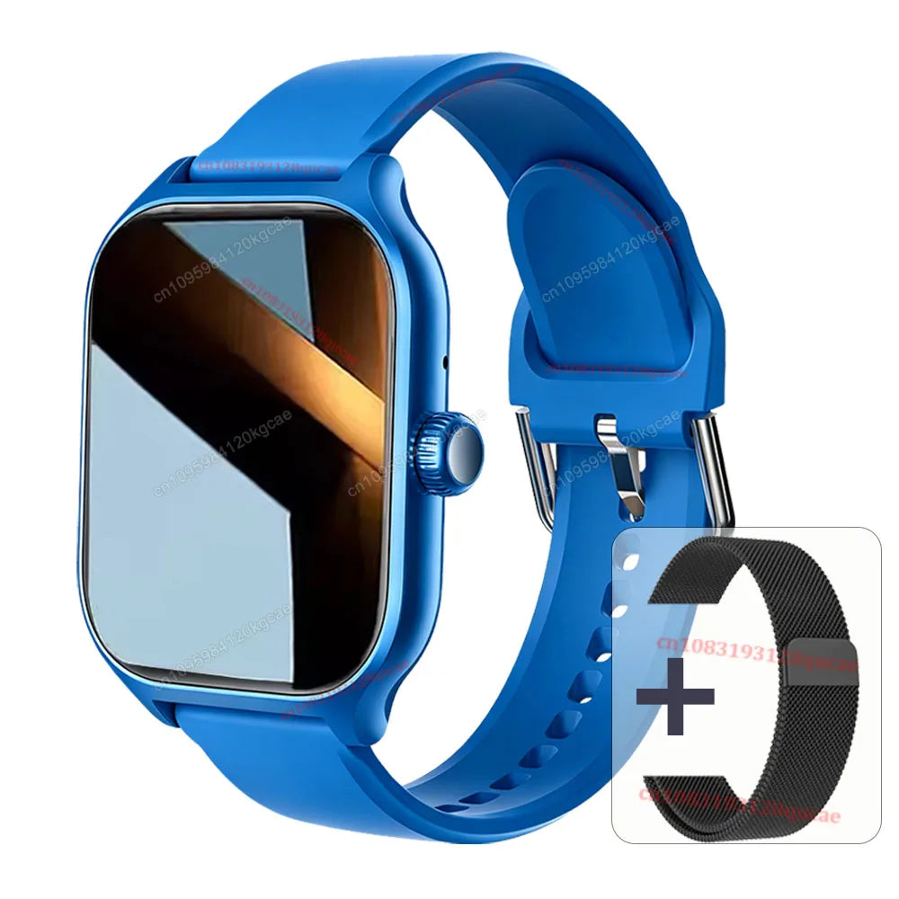 Smart Watch Dialing Answering Calls Exercise Tracking Heart Rate Sleep Monitor Bluetooth Smartwatch Man Woman Gift 2026 New Hw12 Peaceful Pleasures Health and Wellness Blue Bk-Milan