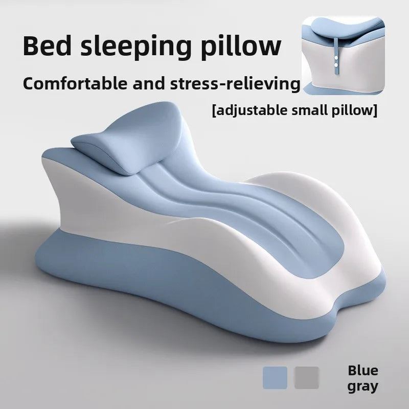 Memory Foam Bed Wedge Pillow Anti Snoring Acid Reflux Relief Neck Back Leg Pain Reading Sleeping Post Surgery Recovery Pillow Peaceful Pleasures Health and Wellness Blue
