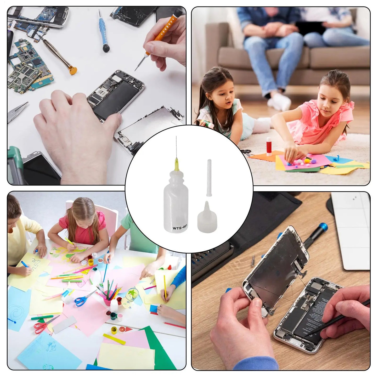 Needle Tip Applicator Bottle – Flux Paste & PCB Dispenser