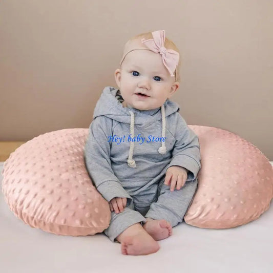 Pack of 2 Soft Cotton Nursing Pillow Covers | Baby Feeding