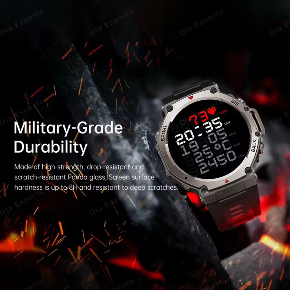 Ola Esporte HW12 Military Smartwatch | 1.43" AMOLED GPS Watch